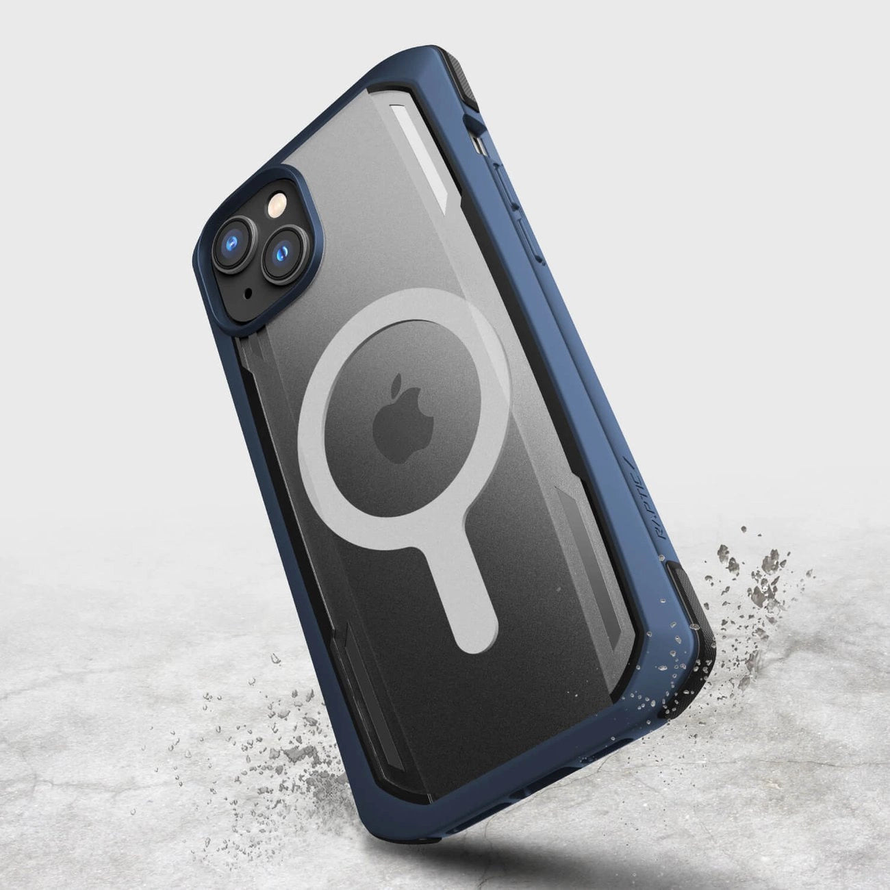 Raptic X-Doria Secure Case iPhone 14 with MagSafe armored blue cover_3