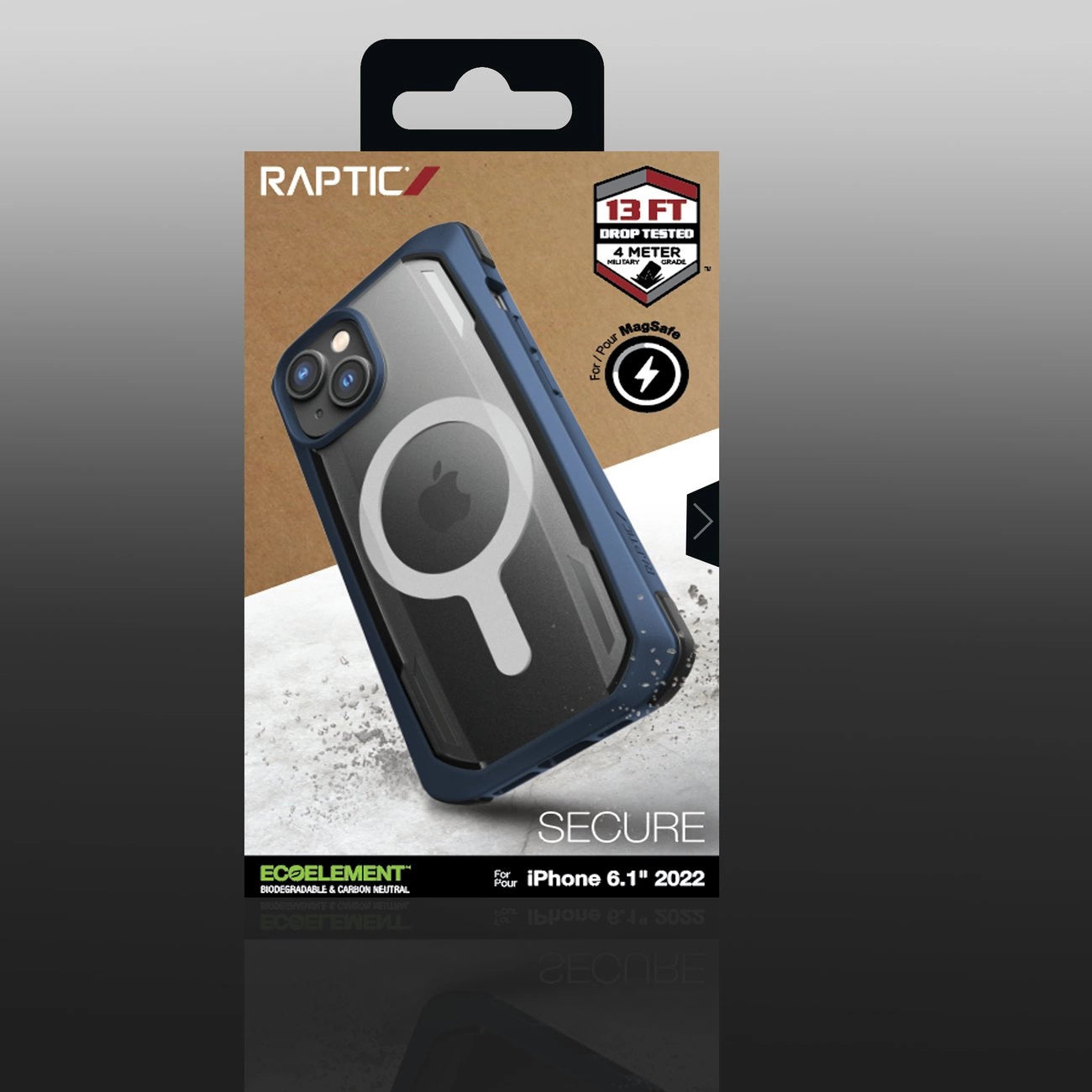 Raptic X-Doria Secure Case iPhone 14 with MagSafe armored blue cover_4