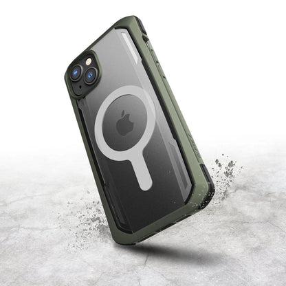 Raptic X-Doria Secure Case iPhone 14 with MagSafe armored cover green_4