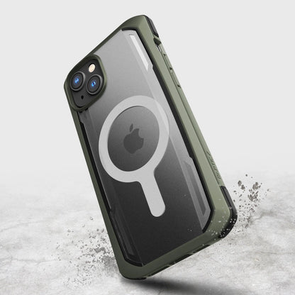 Raptic X-Doria Secure Case iPhone 14 with MagSafe armored cover green_7