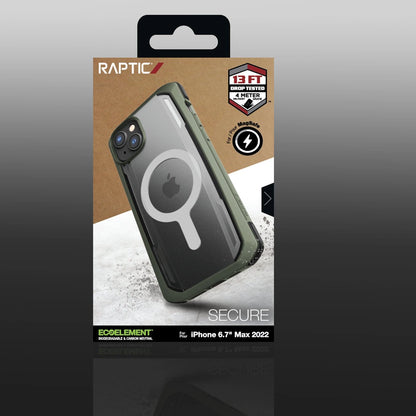Raptic X-Doria Secure Case iPhone 14 Plus with MagSafe armored cover green_5