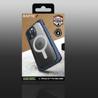 Raptic X-Doria Secure Case for iPhone 14 Pro Max with MagSafe armored cover blue_5