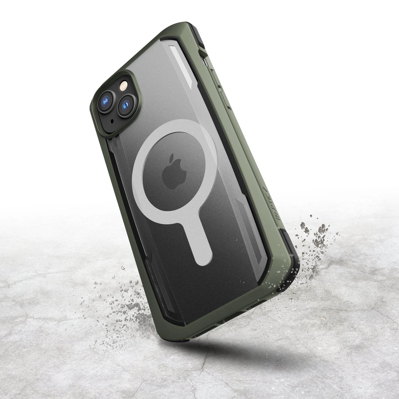 Raptic X-Doria Secure Case for iPhone 14 Pro Max with MagSafe armored cover green_4