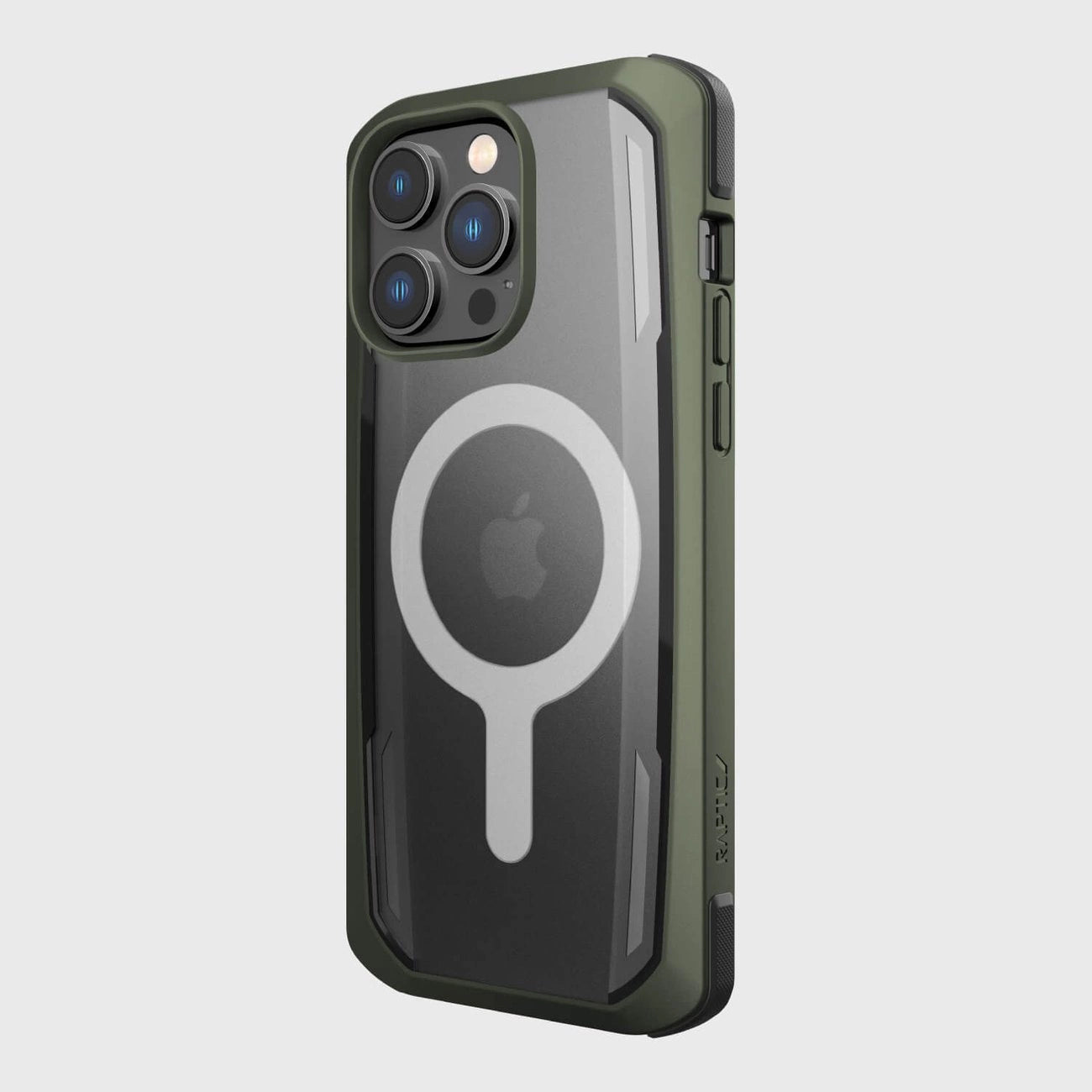 Raptic X-Doria Secure Case for iPhone 14 Pro Max with MagSafe armored cover green_7