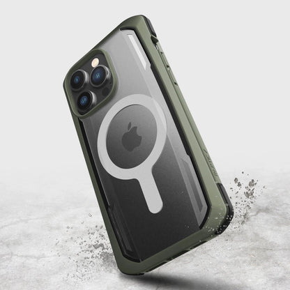 Raptic X-Doria Secure Case for iPhone 14 Pro Max with MagSafe armored cover green_8