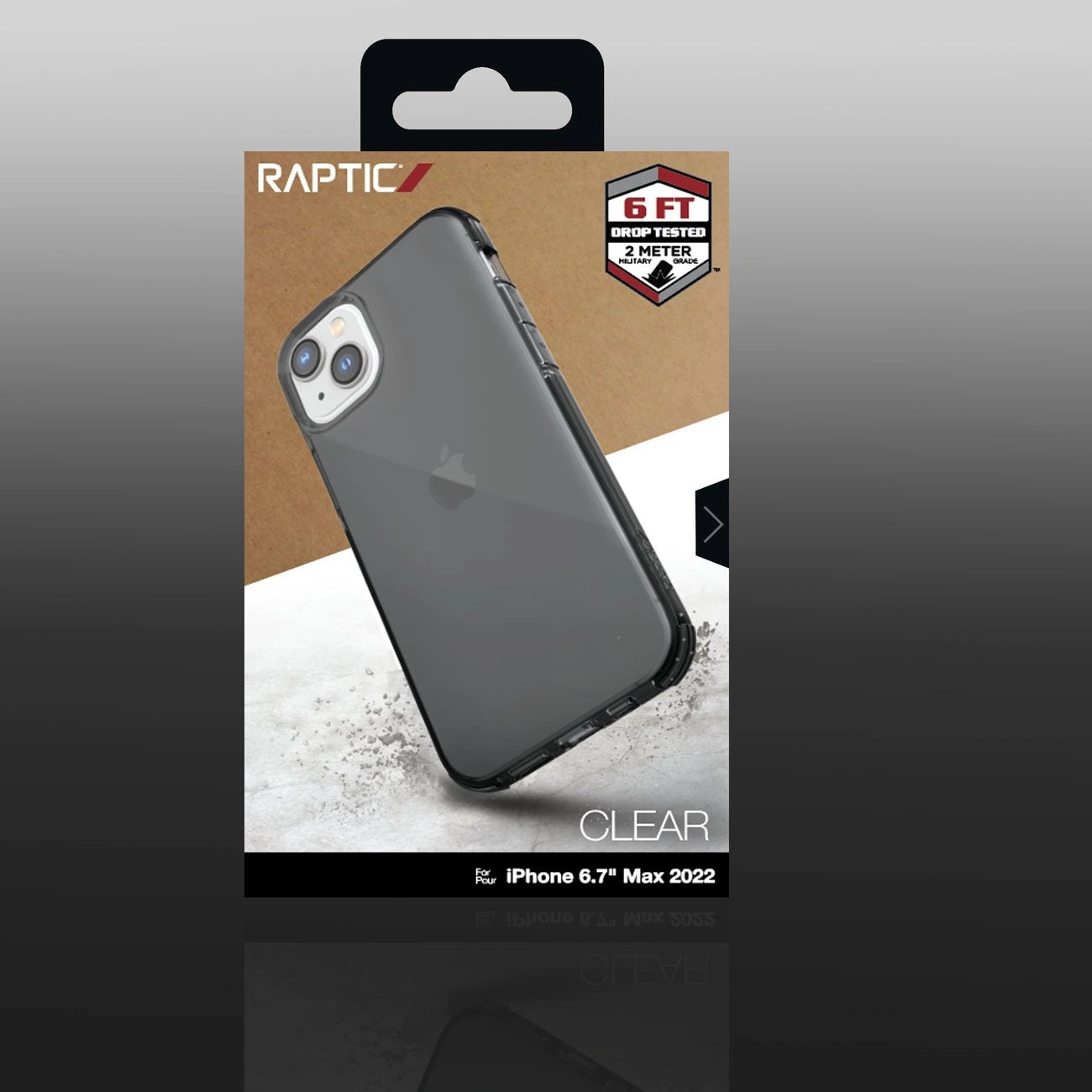 Raptic X-Doria Clear Case iPhone 14 Plus armored cover gray_2