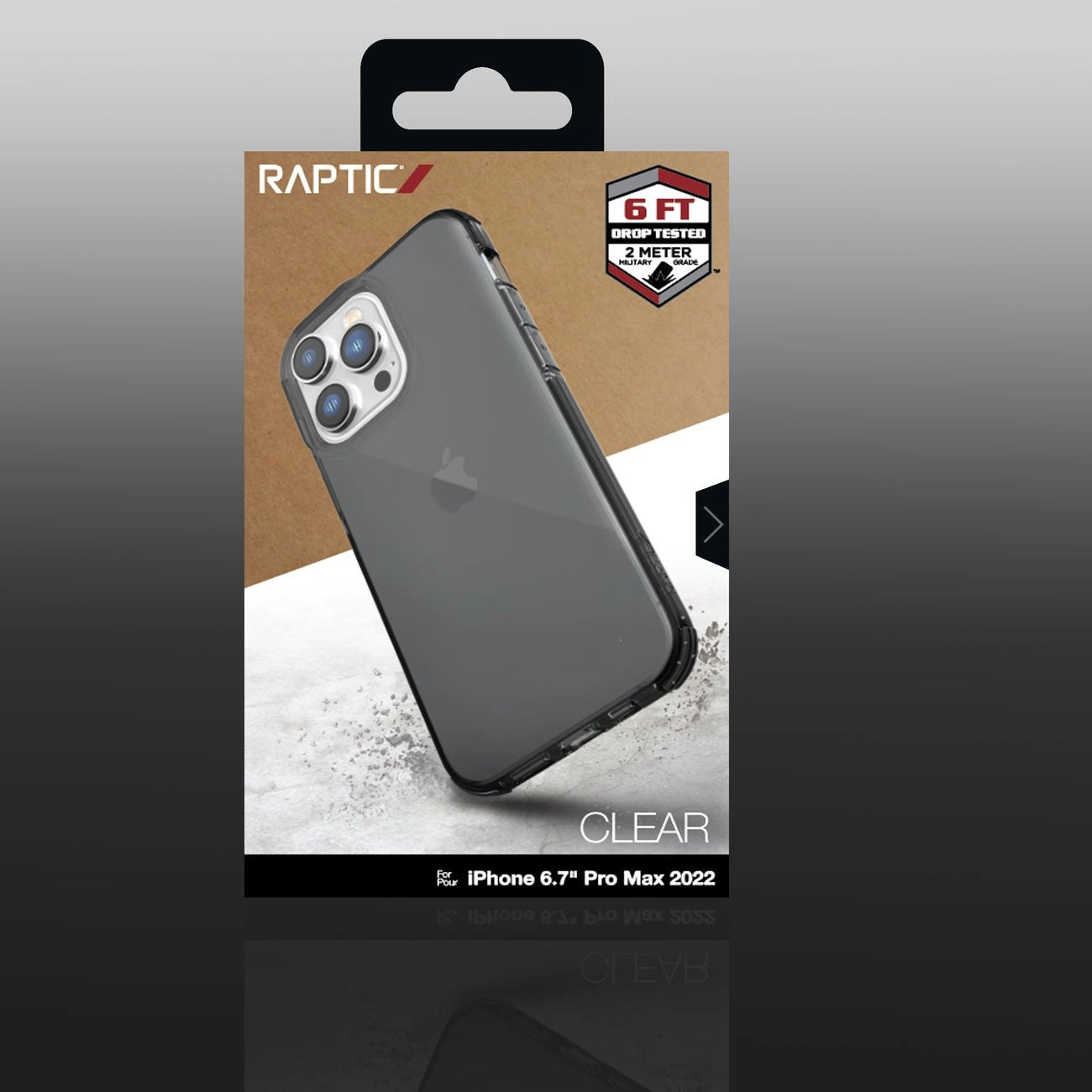 Raptic X-Doria Clear Case iPhone 14 Pro Max armored cover black_2