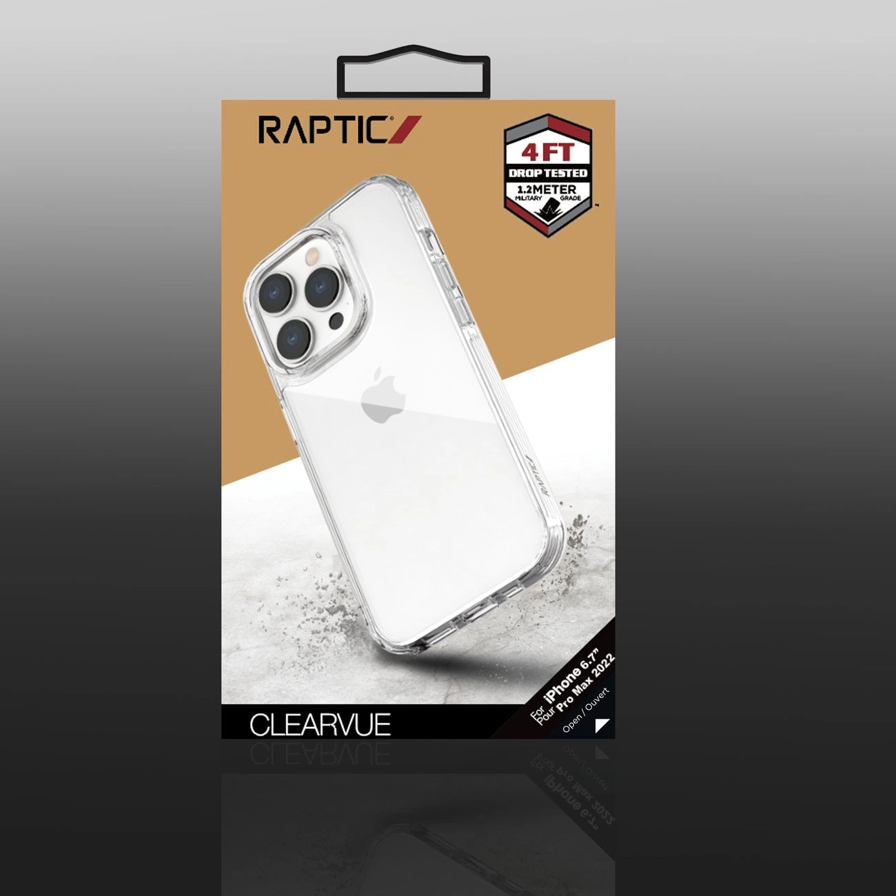 Raptic X-Doria Clearvue Case iPhone 14 Pro Max back cover clear_2