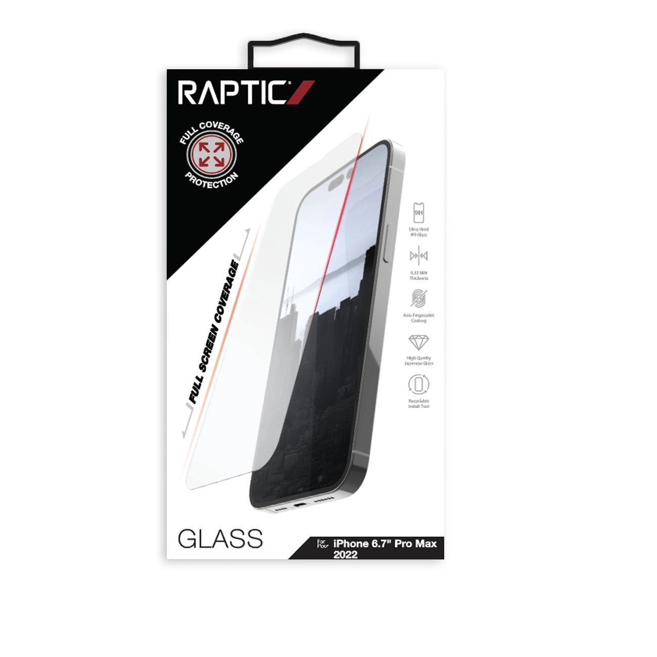 Raptic X-Doria Full Glass tempered glass iPhone 14 Pro Max for the entire screen_2