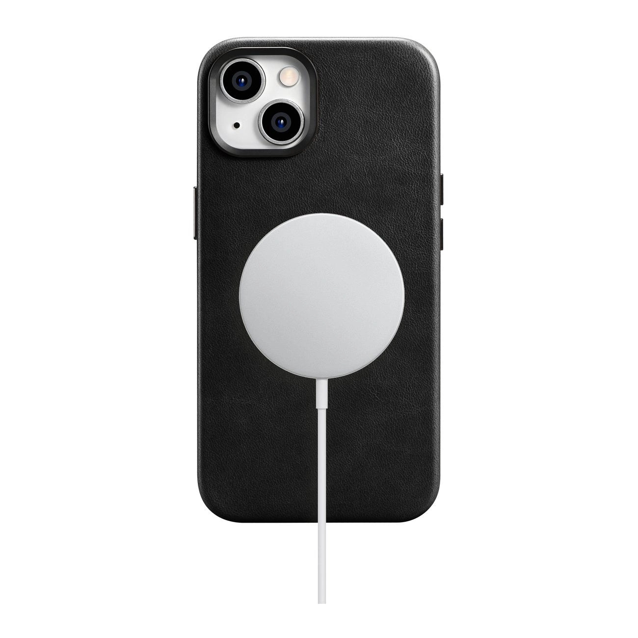 iCarer Oil Wax Premium Leather Case iPhone 14 Plus Magnetic Leather Case with MagSafe Black (WMI14220703-BK)_14