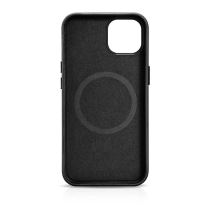 iCarer Oil Wax Premium Leather Case iPhone 14 Plus Magnetic Leather Case with MagSafe Black (WMI14220703-BK)_3
