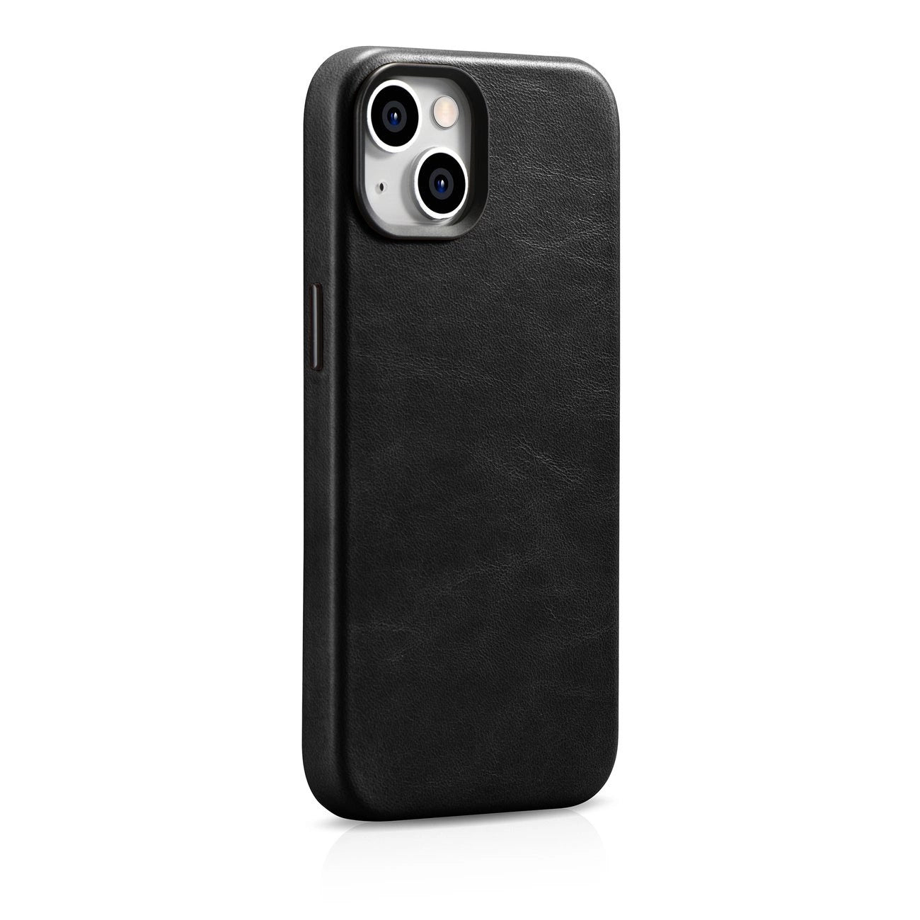 iCarer Oil Wax Premium Leather Case iPhone 14 Plus Magnetic Leather Case with MagSafe Black (WMI14220703-BK)_4