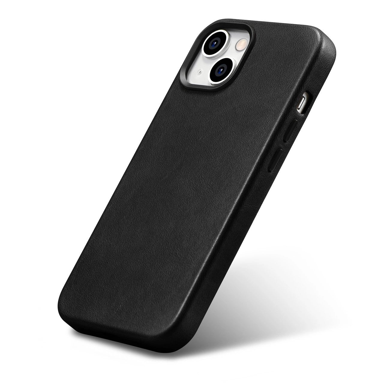 iCarer Oil Wax Premium Leather Case iPhone 14 Plus Magnetic Leather Case with MagSafe Black (WMI14220703-BK)_5