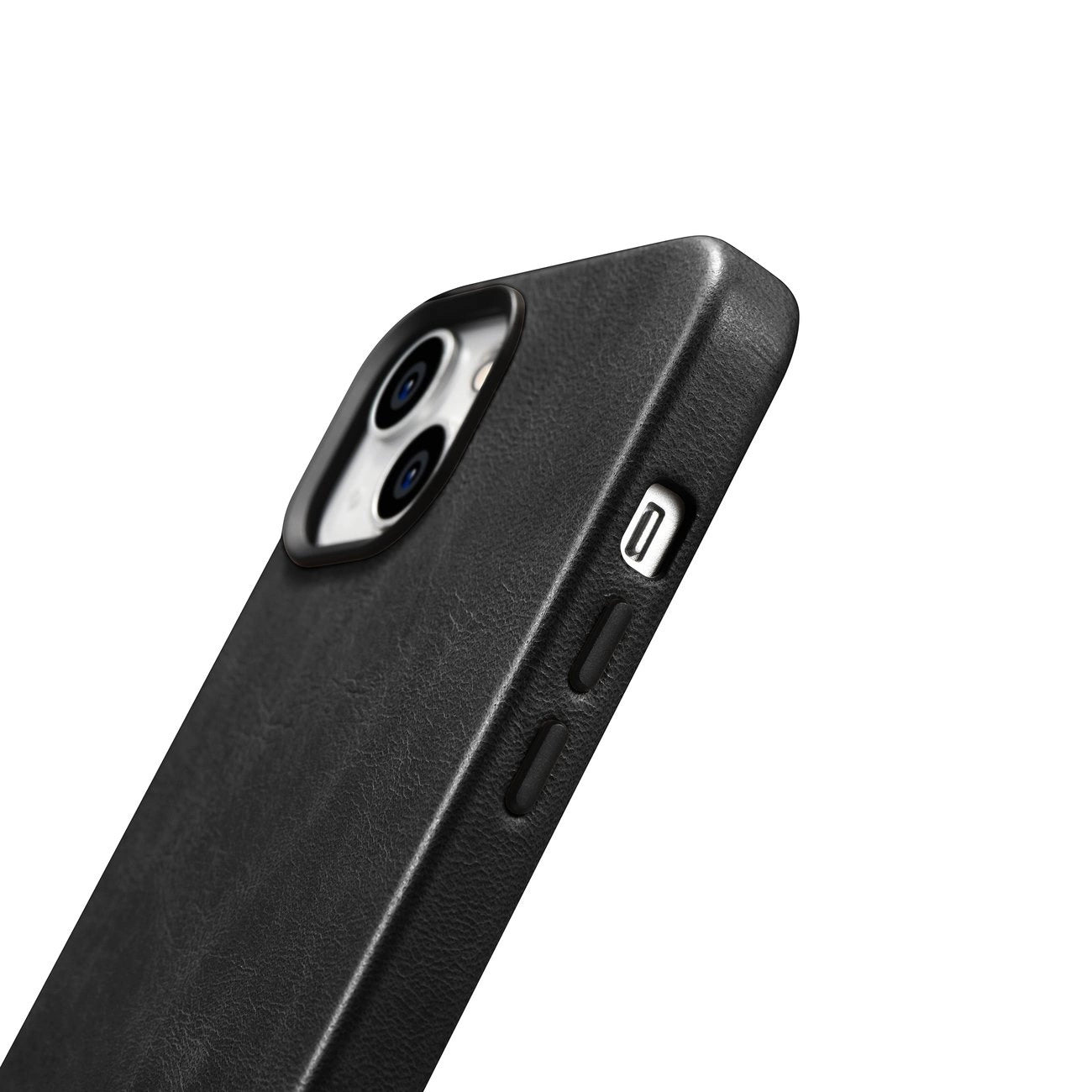 iCarer Oil Wax Premium Leather Case iPhone 14 Plus Magnetic Leather Case with MagSafe Black (WMI14220703-BK)_6