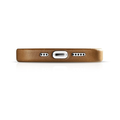 iCarer Oil Wax Premium Leather Case iPhone 14 Plus Magnetic Leather Case with MagSafe Brown (WMI14220703-TN)_9