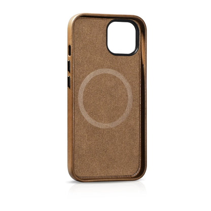iCarer Oil Wax Premium Leather Case iPhone 14 Plus Magnetic Leather Case with MagSafe Brown (WMI14220703-TN)_13