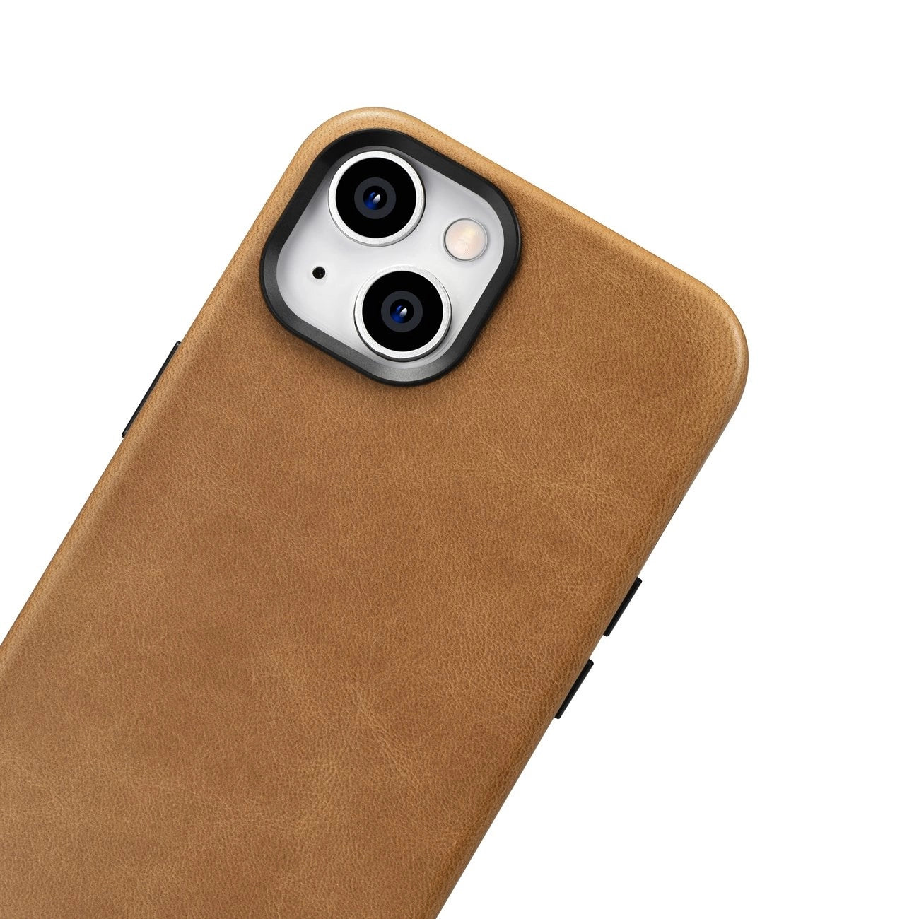 iCarer Oil Wax Premium Leather Case iPhone 14 Plus Magnetic Leather Case with MagSafe Brown (WMI14220703-TN)_5