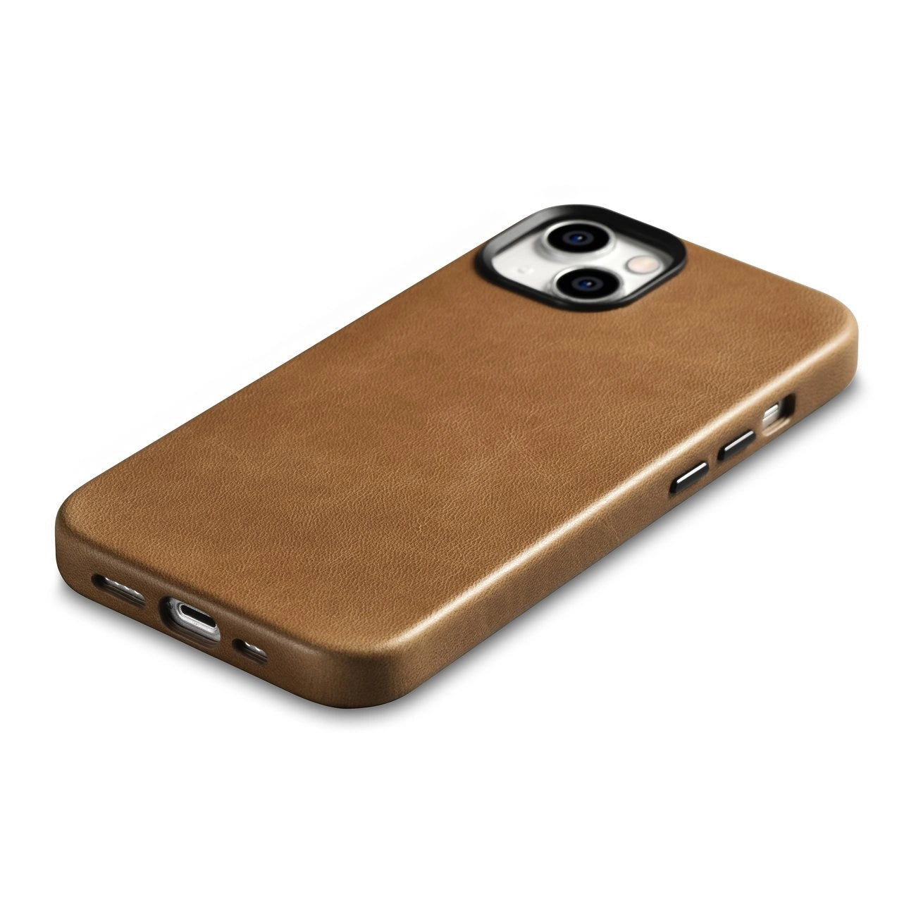 iCarer Oil Wax Premium Leather Case iPhone 14 Plus Magnetic Leather Case with MagSafe Brown (WMI14220703-TN)_7