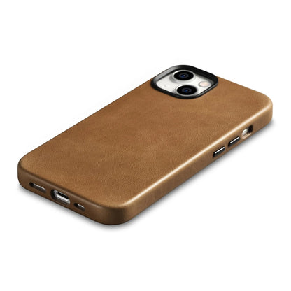 iCarer Oil Wax Premium Leather Case iPhone 14 Plus Magnetic Leather Case with MagSafe Brown (WMI14220703-TN)_7