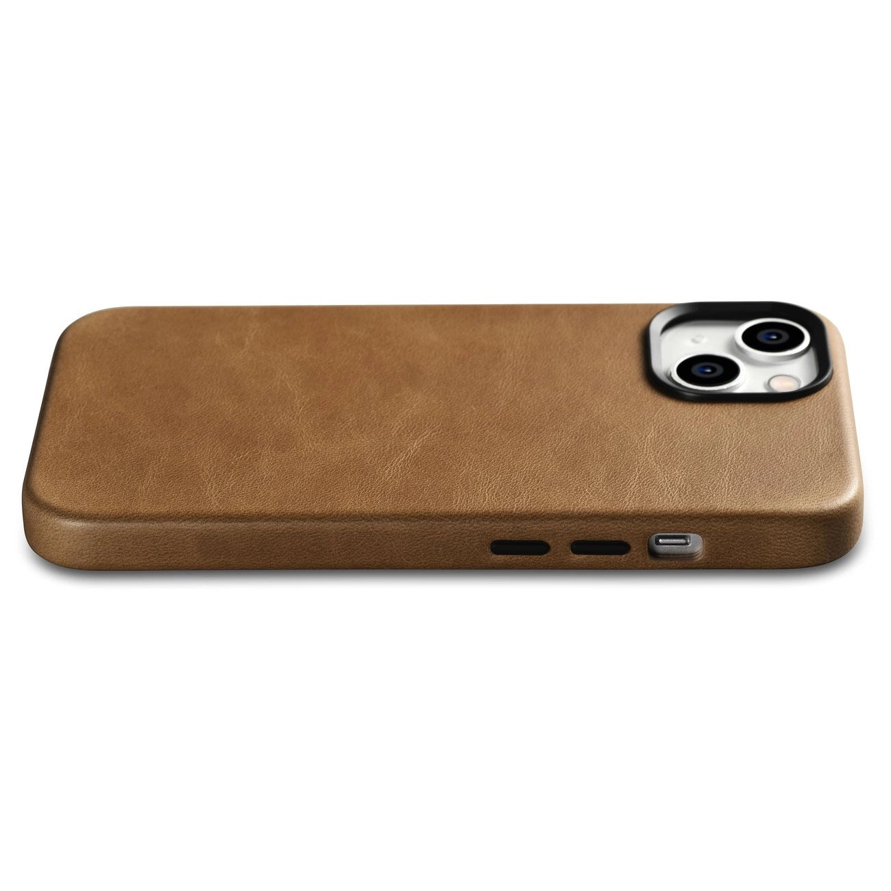 iCarer Oil Wax Premium Leather Case iPhone 14 Plus Magnetic Leather Case with MagSafe Brown (WMI14220703-TN)_8