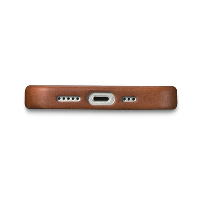 iCarer Oil Wax Premium Leather Case iPhone 14 Plus Magnetic Leather Case with MagSafe Brown (WMI14220703-RB)_9