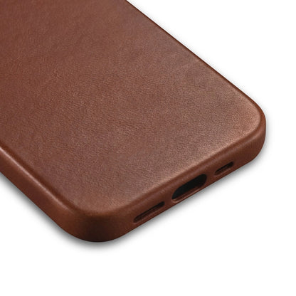 iCarer Oil Wax Premium Leather Case iPhone 14 Plus Magnetic Leather Case with MagSafe Brown (WMI14220703-RB)_10