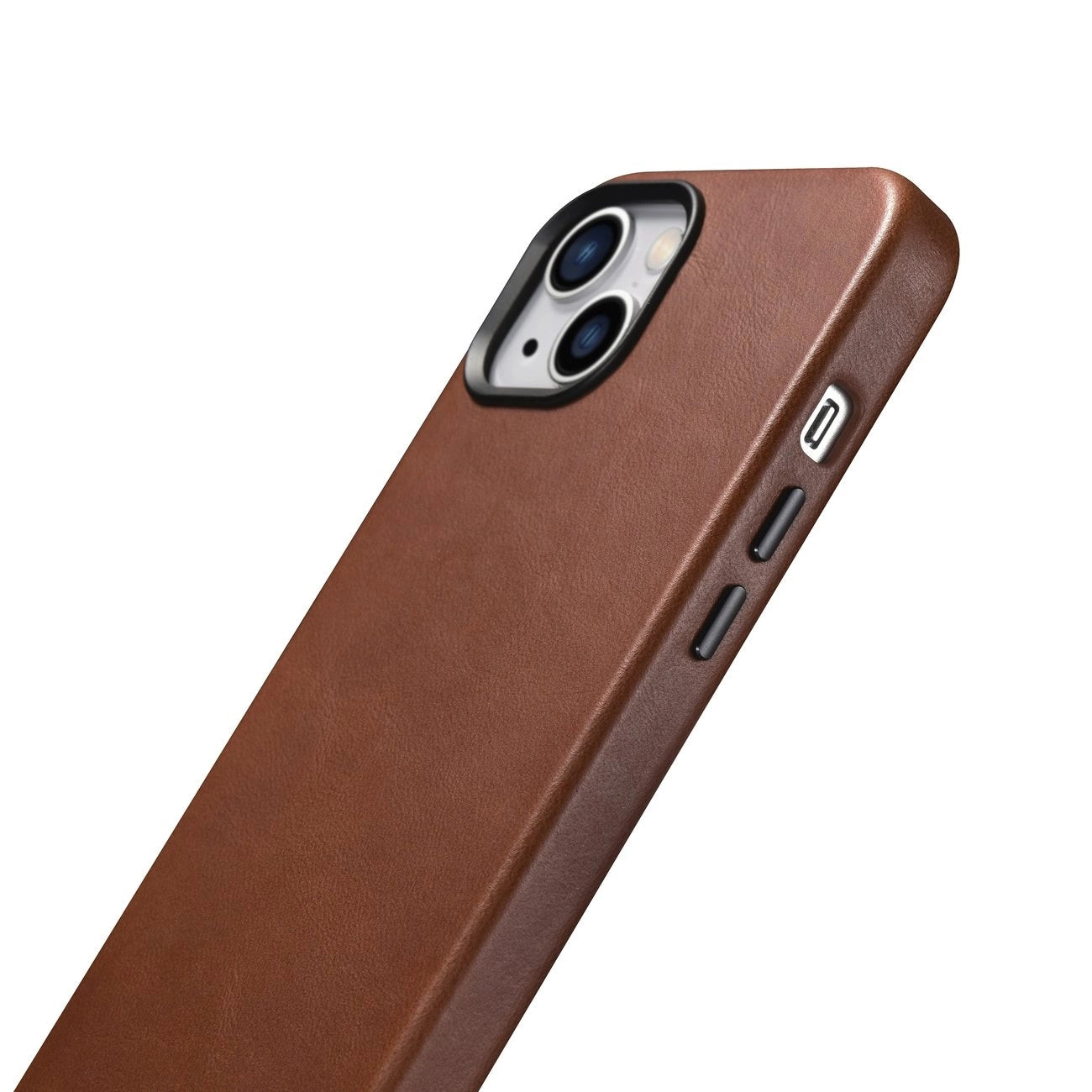 iCarer Oil Wax Premium Leather Case iPhone 14 Plus Magnetic Leather Case with MagSafe Brown (WMI14220703-RB)_12