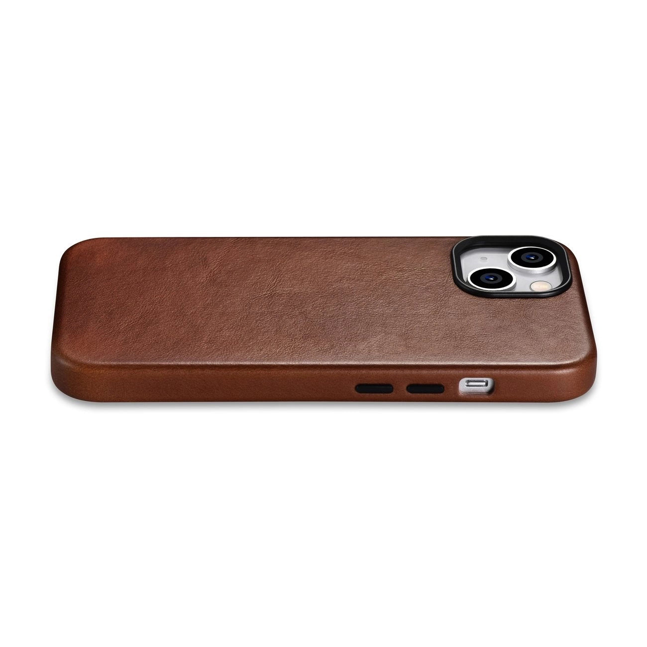 iCarer Oil Wax Premium Leather Case iPhone 14 Plus Magnetic Leather Case with MagSafe Brown (WMI14220703-RB)_1