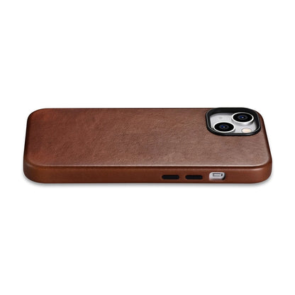 iCarer Oil Wax Premium Leather Case iPhone 14 Plus Magnetic Leather Case with MagSafe Brown (WMI14220703-RB)_1