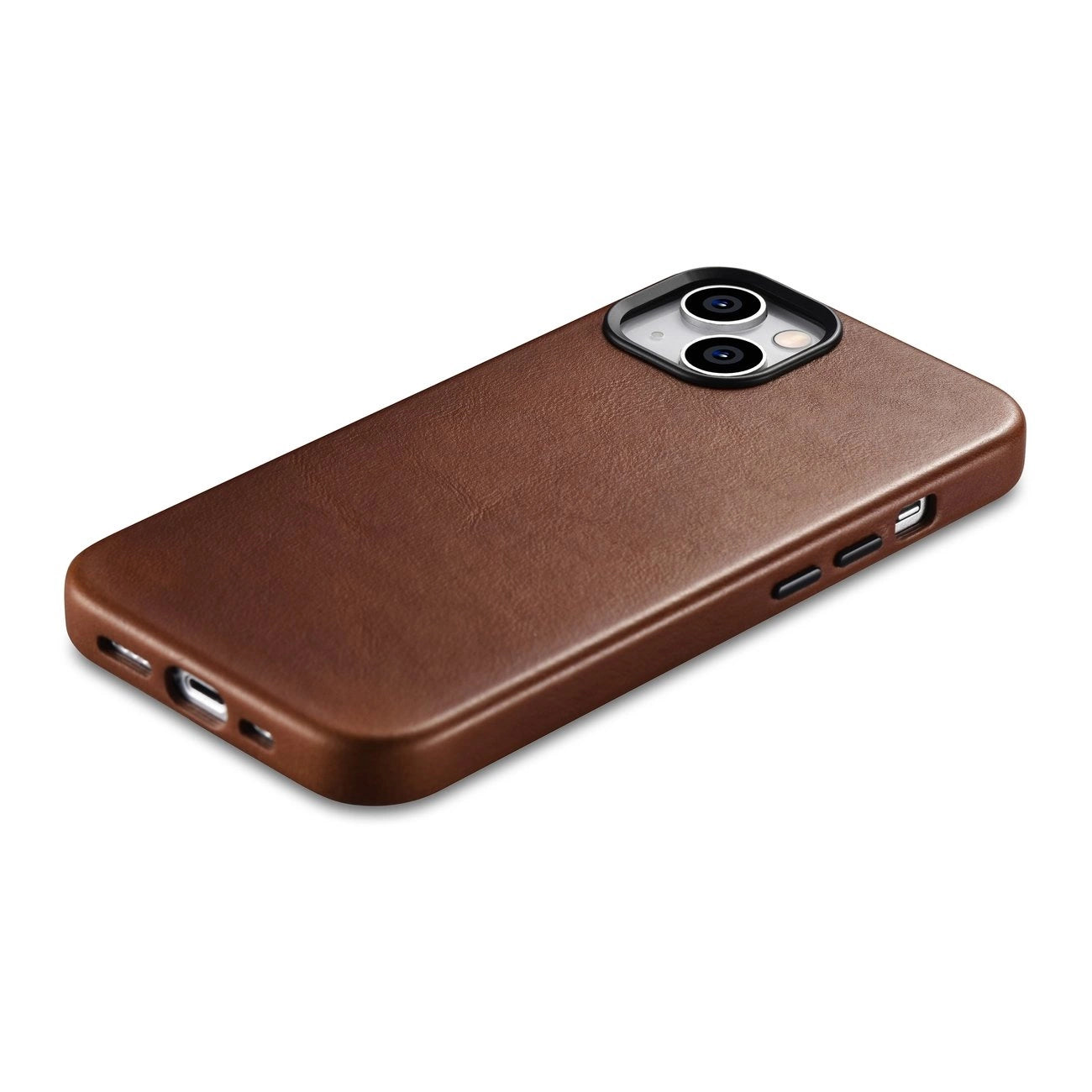 iCarer Oil Wax Premium Leather Case iPhone 14 Plus Magnetic Leather Case with MagSafe Brown (WMI14220703-RB)_2