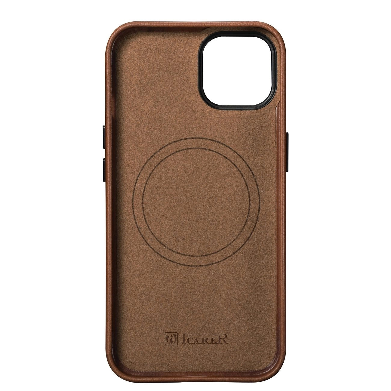 iCarer Oil Wax Premium Leather Case iPhone 14 Plus Magnetic Leather Case with MagSafe Brown (WMI14220703-RB)_7