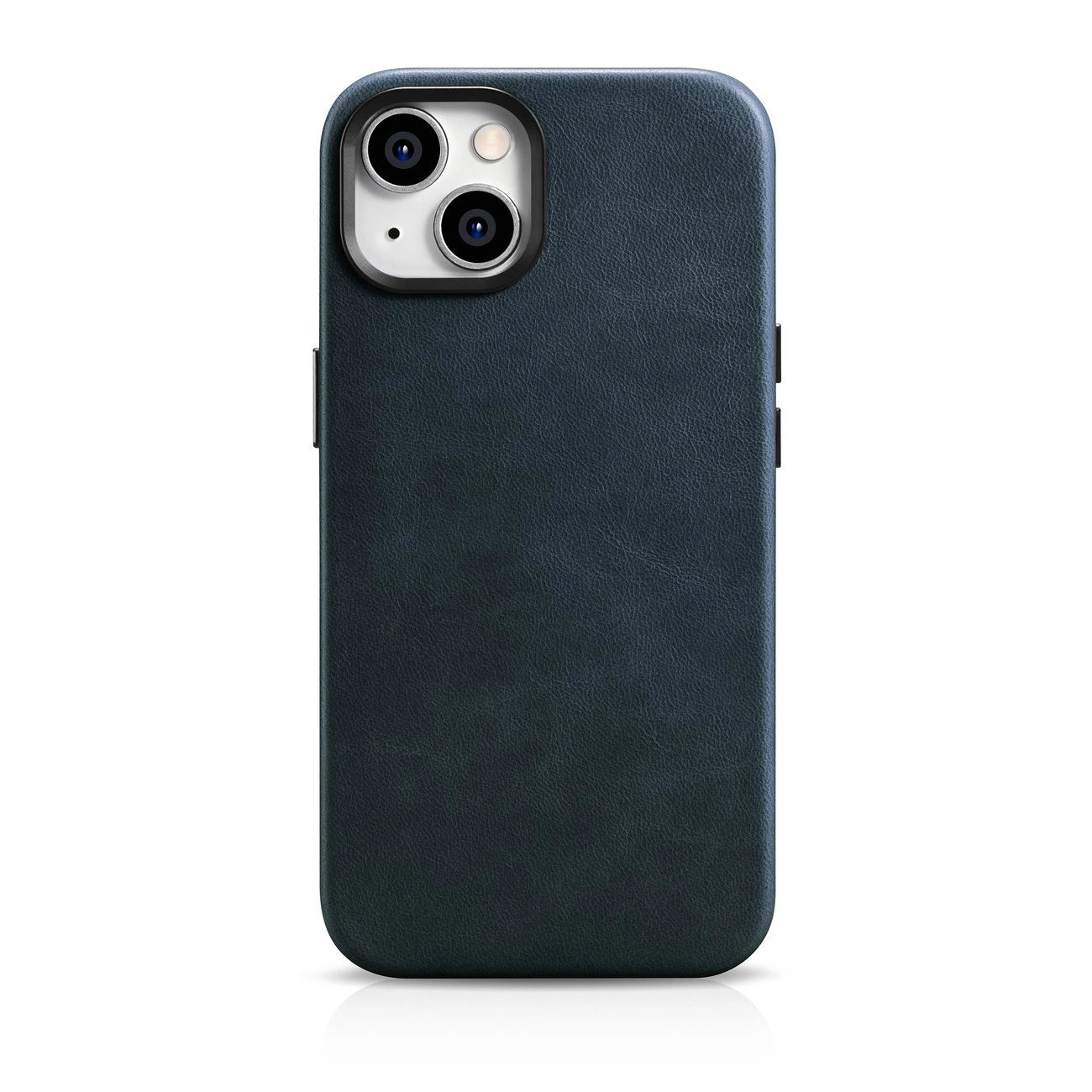 iCarer Oil Wax Premium Leather Case iPhone 14 Plus Magnetic Leather Case with MagSafe Dark Blue (WMI14220703-BU)_0