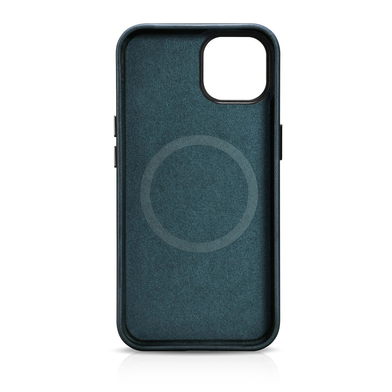 iCarer Oil Wax Premium Leather Case iPhone 14 Plus Magnetic Leather Case with MagSafe Dark Blue (WMI14220703-BU)_3