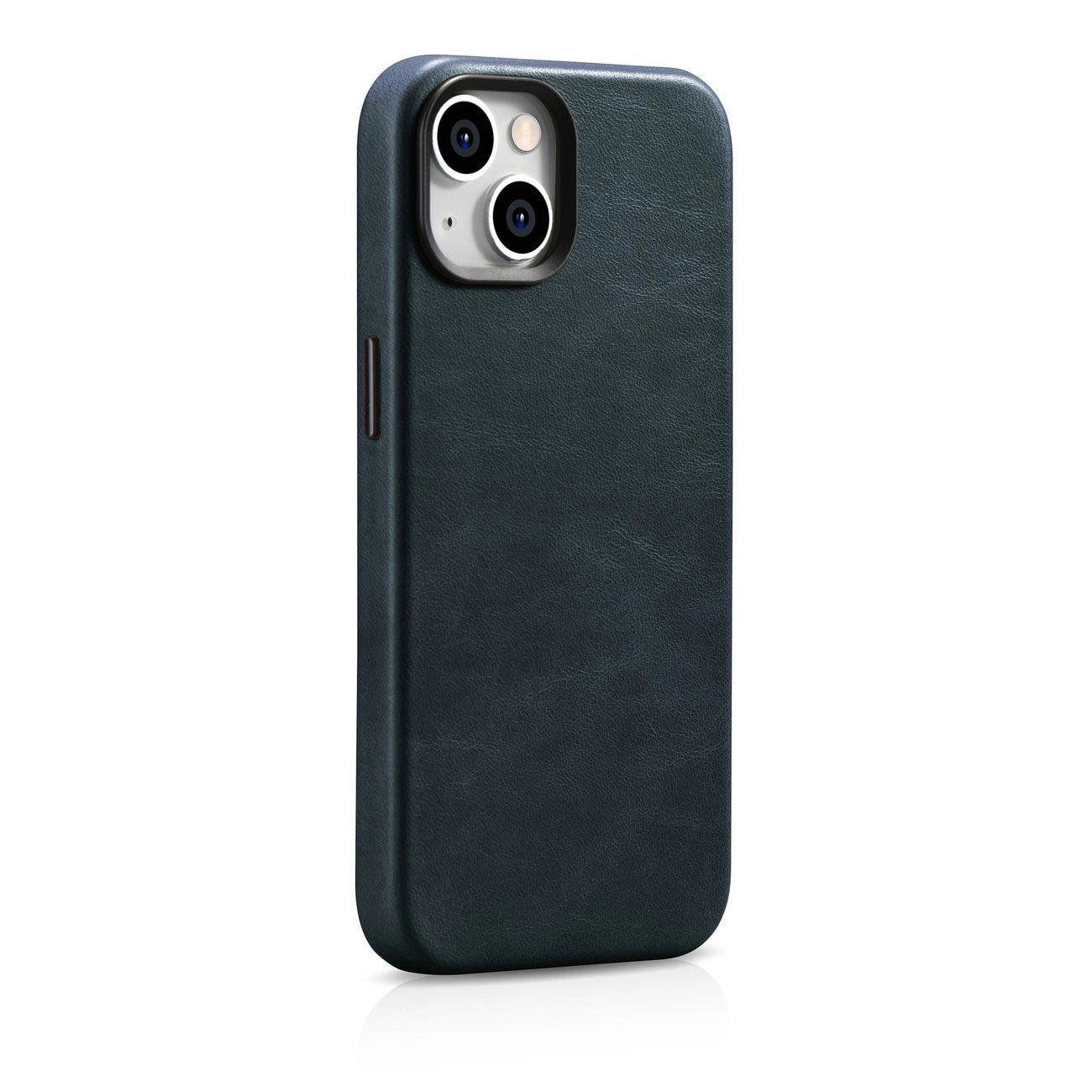 iCarer Oil Wax Premium Leather Case iPhone 14 Plus Magnetic Leather Case with MagSafe Dark Blue (WMI14220703-BU)_4