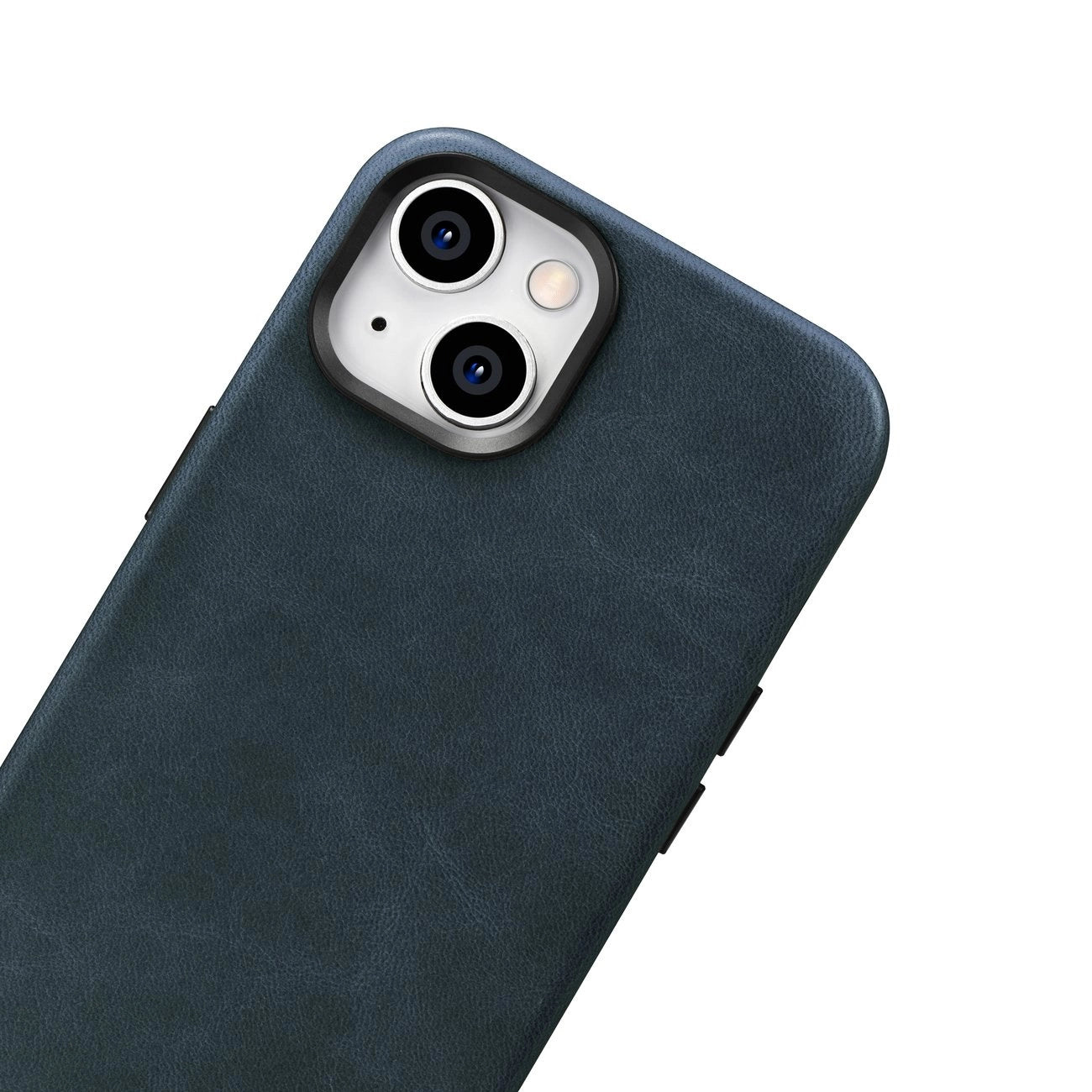 iCarer Oil Wax Premium Leather Case iPhone 14 Plus Magnetic Leather Case with MagSafe Dark Blue (WMI14220703-BU)_7