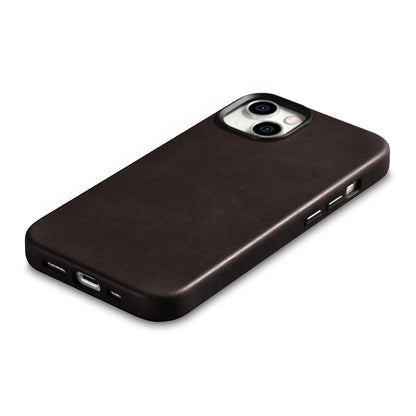 iCarer Oil Wax Premium Leather Case iPhone 14 Plus Magnetic Leather Case with MagSafe Brown (WMI14220703-BN)_9