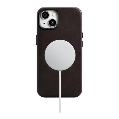 iCarer Oil Wax Premium Leather Case iPhone 14 Plus Magnetic Leather Case with MagSafe Brown (WMI14220703-BN)_16