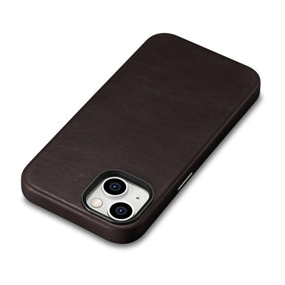 iCarer Oil Wax Premium Leather Case iPhone 14 Plus Magnetic Leather Case with MagSafe Brown (WMI14220703-BN)_8