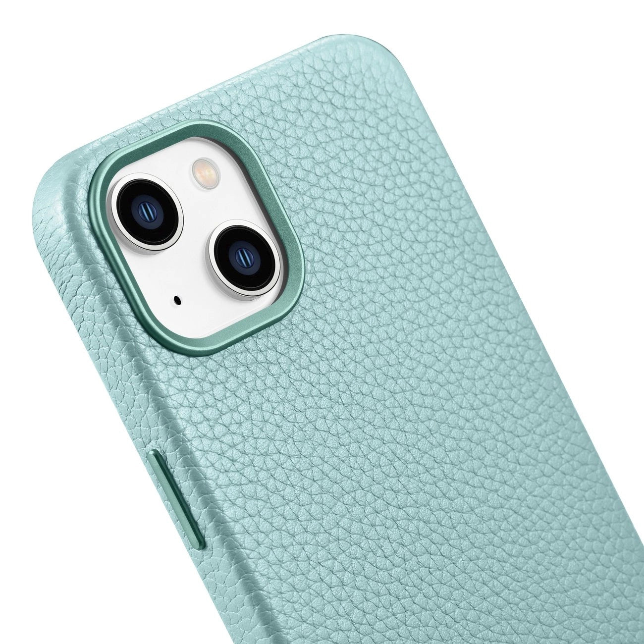 iCarer Litchi Premium Leather Case iPhone 14 Magnetic Leather Case with MagSafe Green (WMI14220709-GN)_9