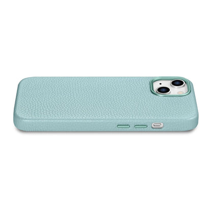 iCarer Litchi Premium Leather Case iPhone 14 Magnetic Leather Case with MagSafe Green (WMI14220709-GN)_10