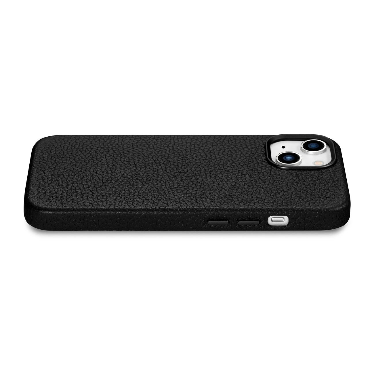 iCarer Litchi Premium Leather Case iPhone 14 Plus Magnetic Leather Case with MagSafe Black (WMI14220711-BK)_10