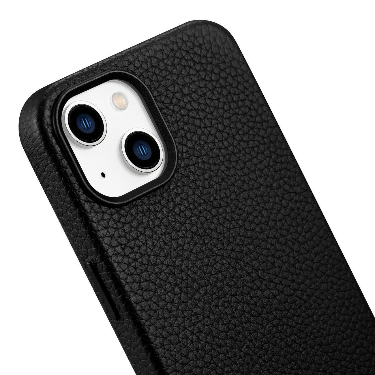 iCarer Litchi Premium Leather Case iPhone 14 Plus Magnetic Leather Case with MagSafe Black (WMI14220711-BK)_12