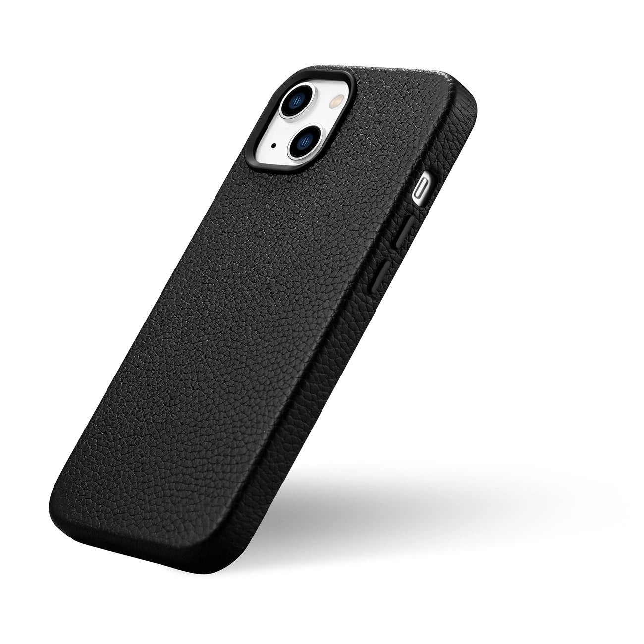iCarer Litchi Premium Leather Case iPhone 14 Plus Magnetic Leather Case with MagSafe Black (WMI14220711-BK)_14