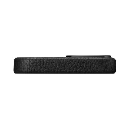 iCarer Litchi Premium Leather Case iPhone 14 Plus Magnetic Leather Case with MagSafe Black (WMI14220711-BK)_3