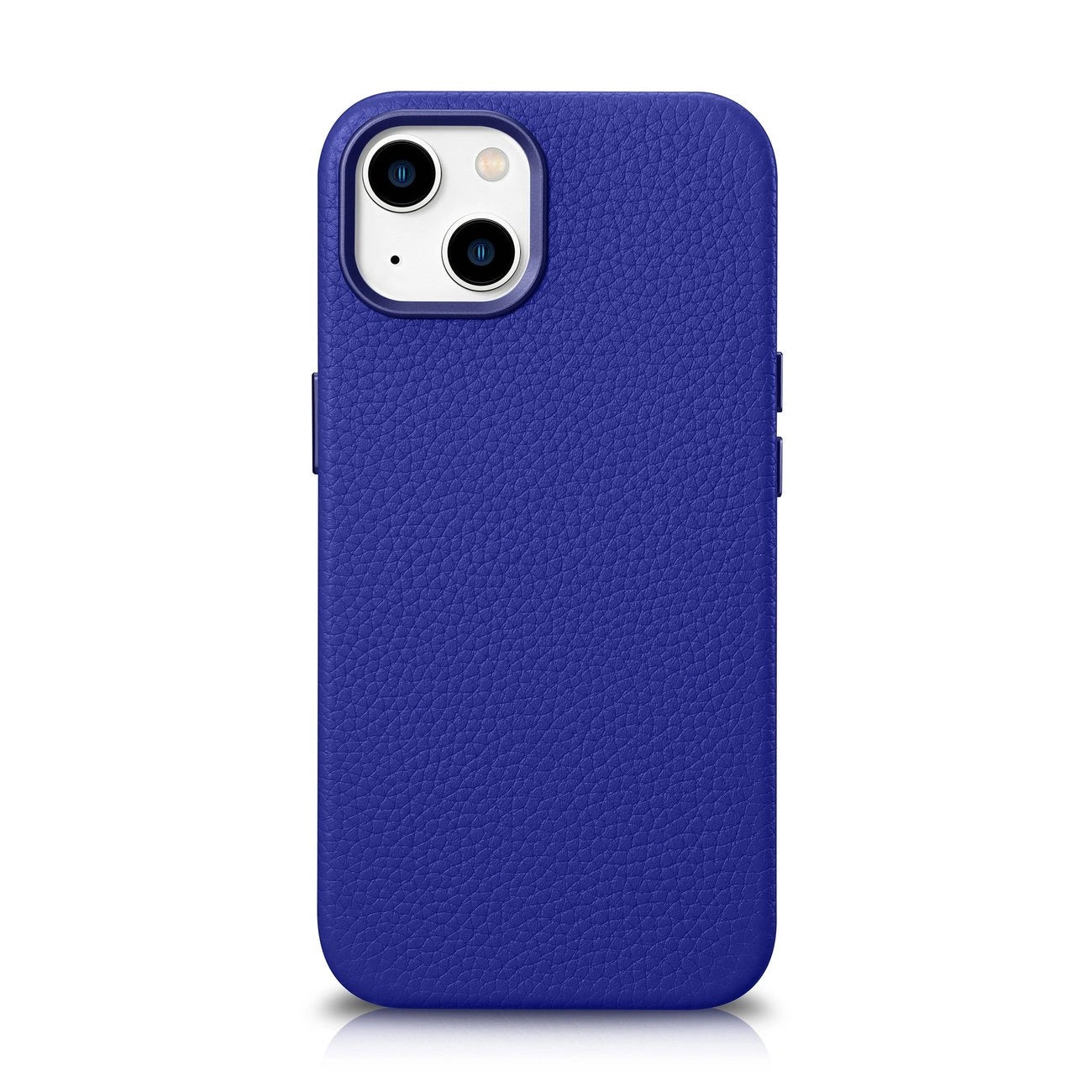 iCarer Litchi Premium Leather Case iPhone 14 Plus Magnetic Leather Case with MagSafe Dark Blue (WMI14220711-DB)_0
