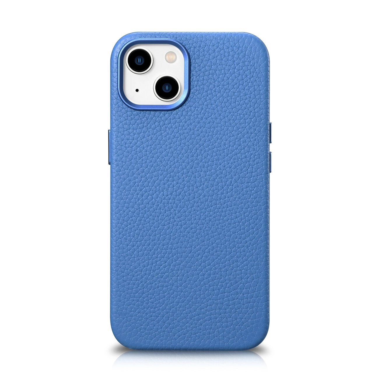 iCarer Litchi Premium Leather Case iPhone 14 Plus Magnetic Leather Case with MagSafe Light Blue (WMI14220711-LB)_0