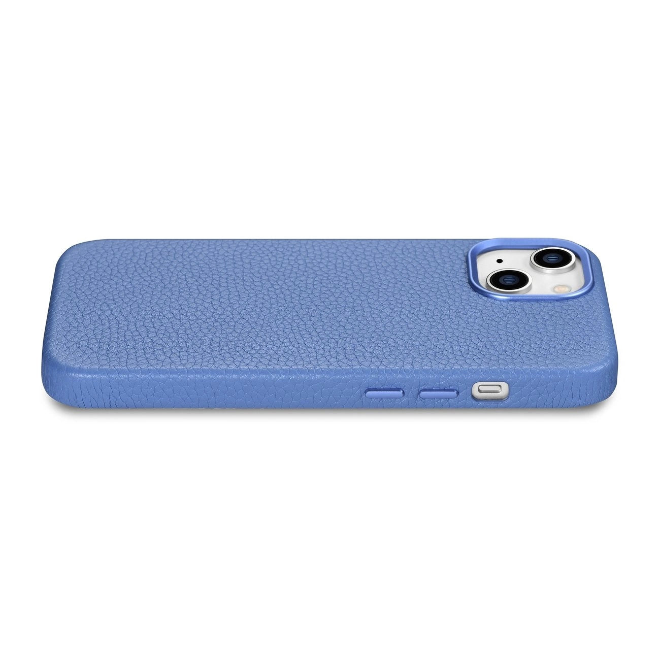 iCarer Litchi Premium Leather Case iPhone 14 Plus Magnetic Leather Case with MagSafe Light Blue (WMI14220711-LB)_9