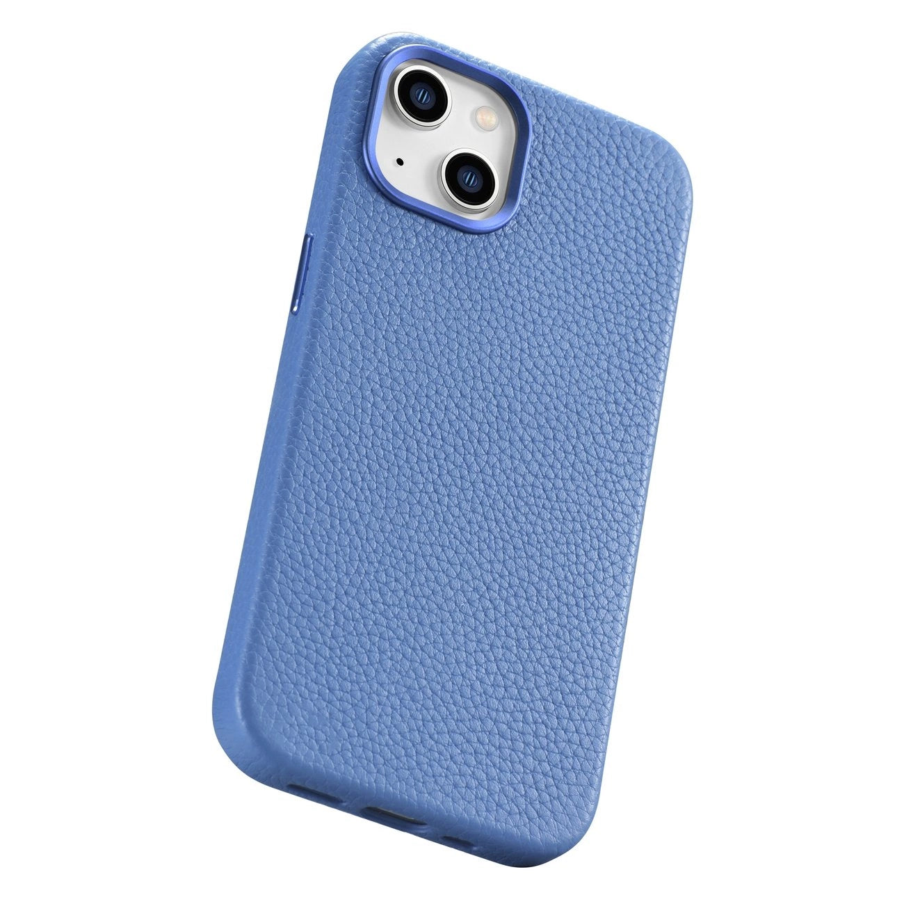 iCarer Litchi Premium Leather Case iPhone 14 Plus Magnetic Leather Case with MagSafe Light Blue (WMI14220711-LB)_11