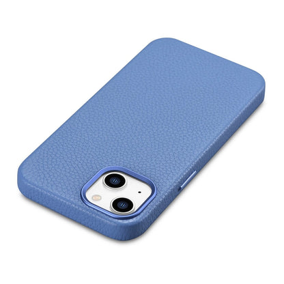 iCarer Litchi Premium Leather Case iPhone 14 Plus Magnetic Leather Case with MagSafe Light Blue (WMI14220711-LB)_13