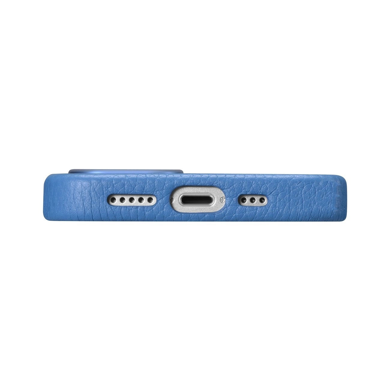 iCarer Litchi Premium Leather Case iPhone 14 Plus Magnetic Leather Case with MagSafe Light Blue (WMI14220711-LB)_3